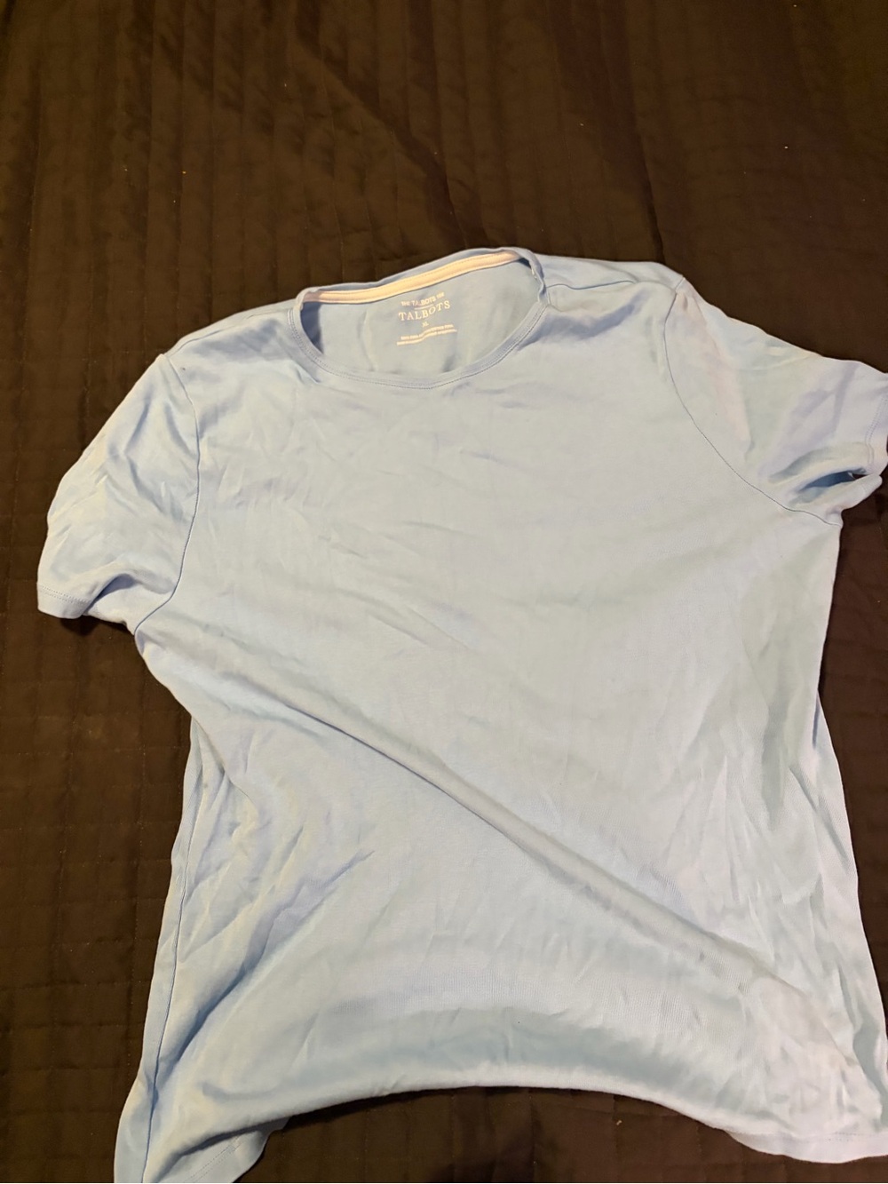 Talbots women’s Light Blue Crew Neck T-Shirt